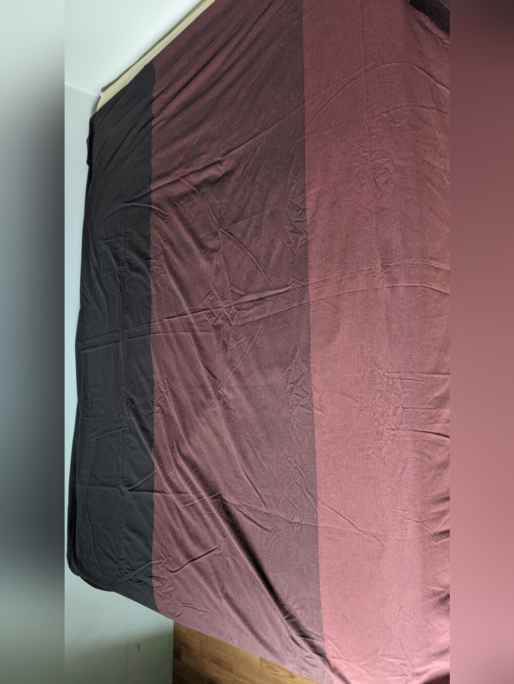Multi Sized Burgandy And Black Duvet Cover